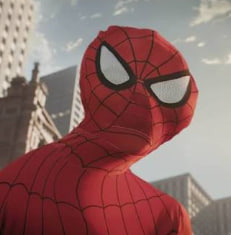 cgi spooderman closeup
